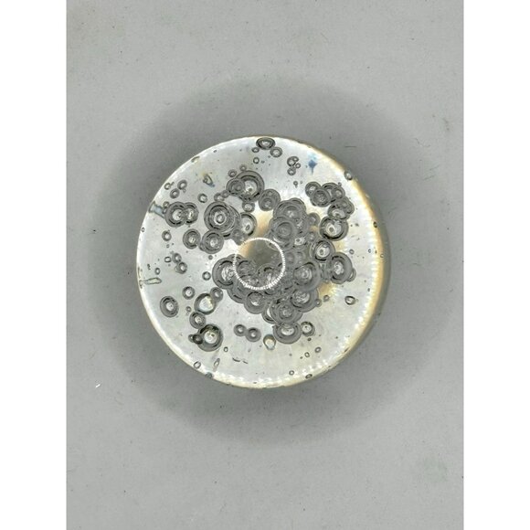 Clear Glass Bubble Paperweight Round Orb Decoration - Picture 2 of 6